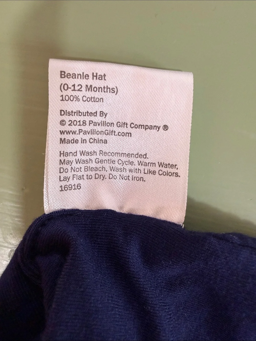 Lake Baby Navy Kids Beanie 0-12 months